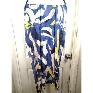 Euroceta Fashion Italy Abstract Print Modal Scarf Made In Italy SIZE 63 X 90